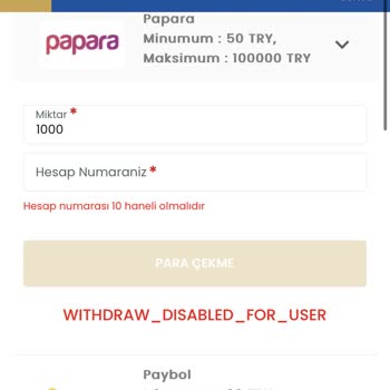 Tümbet Çekim Talebi Sorunu