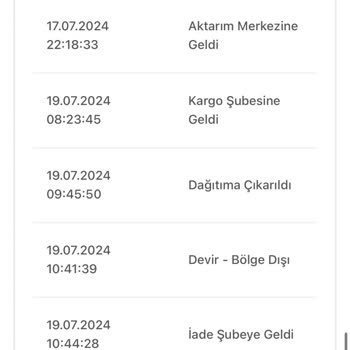 A101 Teslim Edilmeyen Ürün