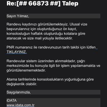 iData Ulusal Vize Atama