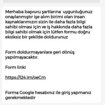 İşin Olsun Tekstil Firması İş Başvurusu Şikayeti