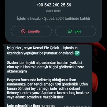 İşin Olsun Tekstil Firması İş Başvurusu Şikayeti