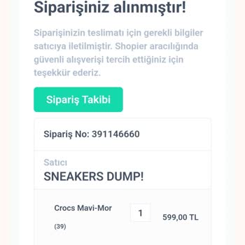 Sneakers Dump Shopier Üye Olmadan Sipariş Verdim İade Yapamıyorum