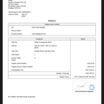 Agoda.com Yanlış Oda Bilgisi Ve Ücret İadesi Sorunu