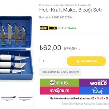 Mert Tools Sattığı Görseldeki Ürün İle Gönderdiği Ürün Farklı