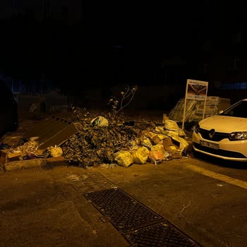 Sarıyer Belediyesinin Kaldırılan Çöp Konteynerinin Yerine Getirilmesi