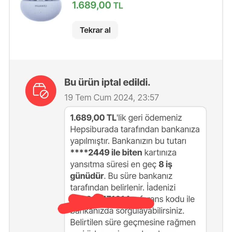 HepsiPay Hapsipay Anında İade?