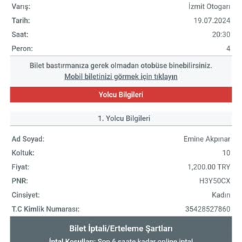 Lüks Adana Aynı Koltuk Numarasını Birden Fazla Kişiye Satılması