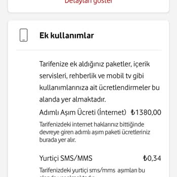 Vodafone Aşım Paketi Mağduriyeti