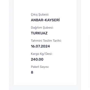 Aras Kargo Kargonun Eksik Gelmesi Ve Teslimat Süresinin Aşması