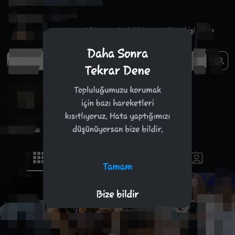 Instagram Takip Engelim Bir Haftadır Kalkmıyor