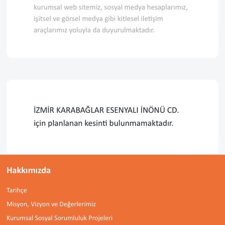 Gediz Elektrik +7 Saatlik Kesinti