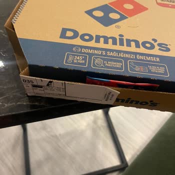 Yemeksepeti Domino's Pizza Güvenlik Bandı Açık Pizza Teslimatı