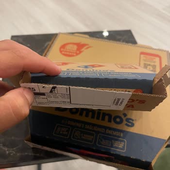 Yemeksepeti Domino's Pizza Güvenlik Bandı Açık Pizza Teslimatı