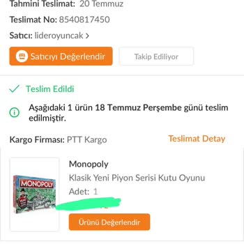Trendyol'da Yanlış Teslimat Ve Yetersiz Müşteri Hizmetleri