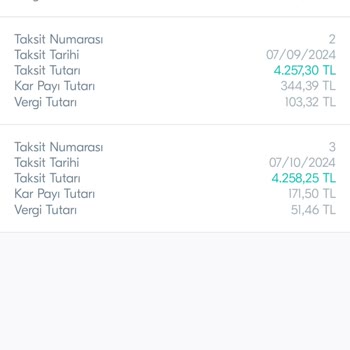 Türkiye Finans Trafik Sigortası Taksitte Vade Farkı.