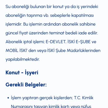 İSKİ Abonelik İptalinde Teminat Bedelimi Eksik Yatırdı!