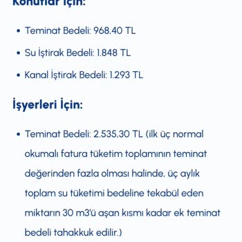 İSKİ Abonelik İptalinde Teminat Bedelimi Eksik Yatırdı!
