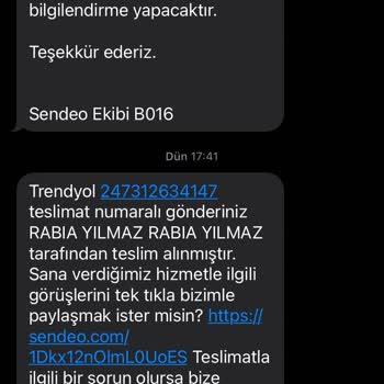 Trendyol Ve Sendeo Kargo İle Asla Çözüme Ulaştırılmayan Sürecim