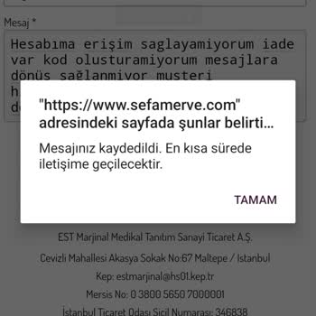 Sefamerve İade İşlemlerinde İletişim Sorunları