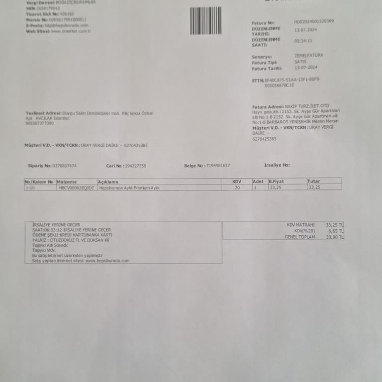 Hepsiburada Online Alışveriş Premium Üyelik İptal Edilmiyor