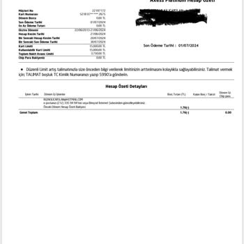 Akbank Sahibi Olmadığım Kredi Kartı Hesap Özeti Gönderdi