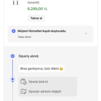 Hepsiburada Ön Sipariş Gecikmesi