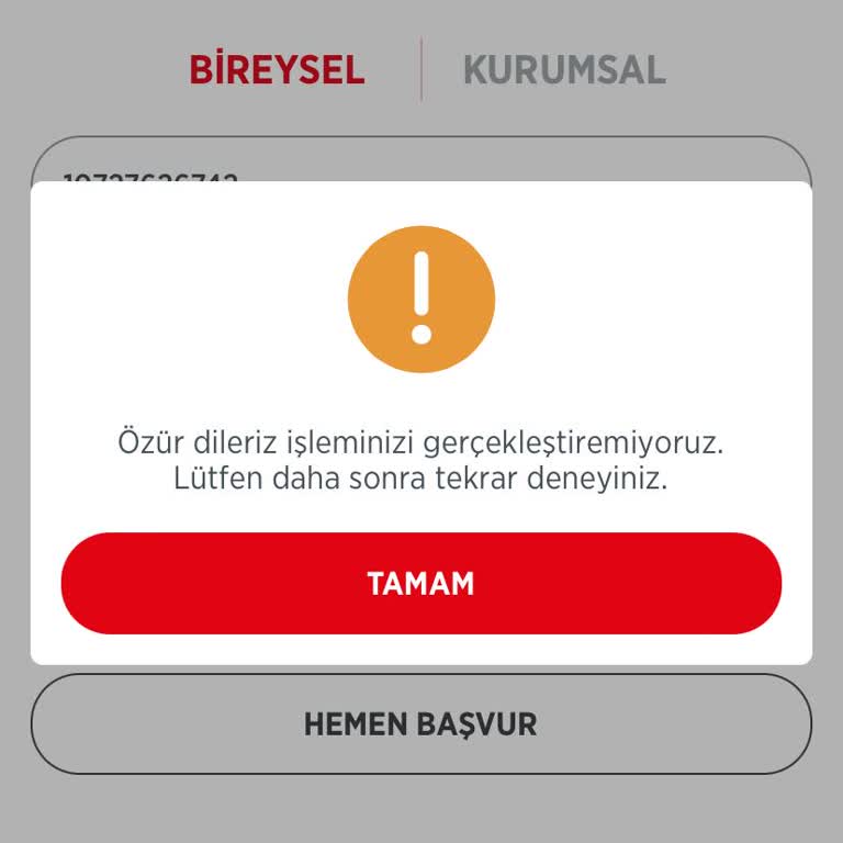 Ziraat Bankası Şu Anda İşleminizi Gerçekleştiremiyoruz Hatası