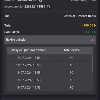 Timebet Hesabımdan Para Eksildi
