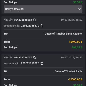 Timebet Hesabımdan Para Eksildi