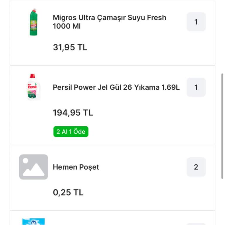 Migros Hemen Eksik Ürün Gönderiyor