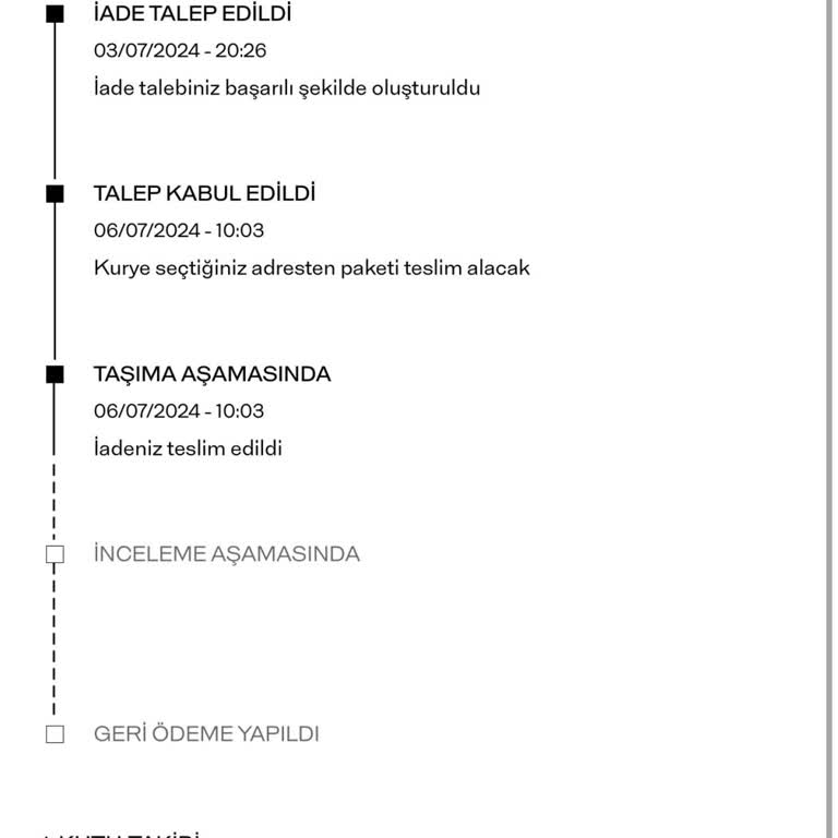 Massimo Dutti Para İademi Yapmıyor