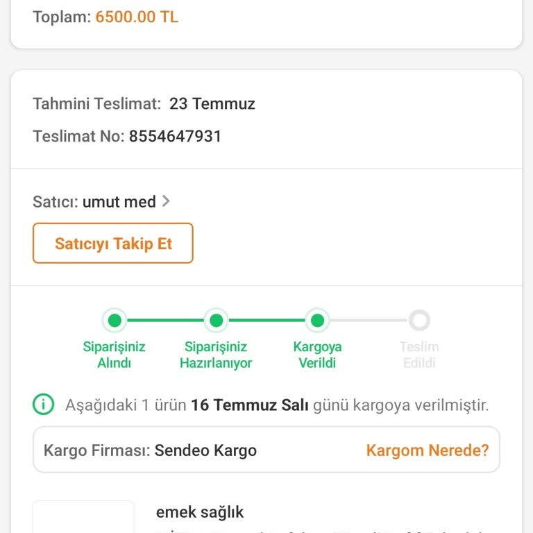 Trendyol Ve Umut Medikal'in Tekerlekli Sandalye Siparişindeki Sorunlar