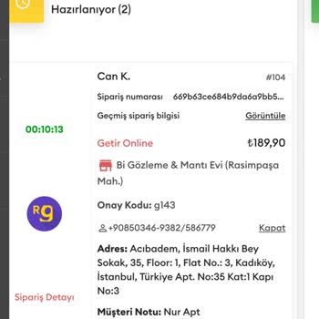 Getir Yemek İle İletişim Kuramıyoruz...