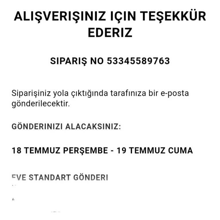 Siparişiniz Zara'nın Keyfine Kalmış...