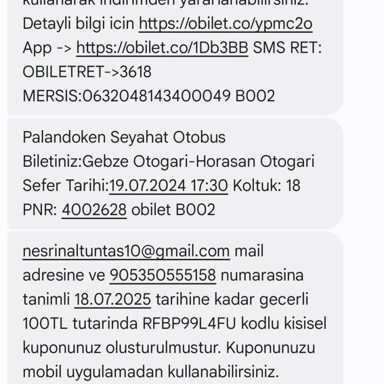 Palandöken Turizm Palandöken Otobüsünden Şikayetçiyim