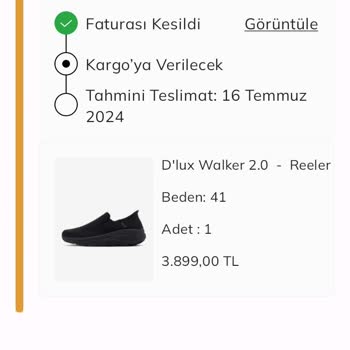 Skechers Firmasından İnternet Ortamından Yaptığım Alışverişin Gelmemesi