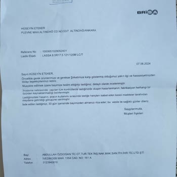 Sıfır 3 Aylık Kış Lastiği Lassa Çatlamalar Meydana Geldi