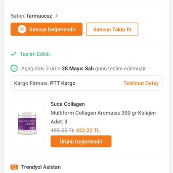 Suda Collagen Multiform123. Farmaucuz Bozuk Ürün İadesi İstiyorum