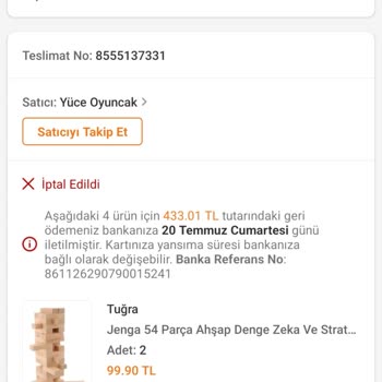 Trendyol Ödemesini Yaptığım Siparişimi 5 Gün Sonra İptal Etti