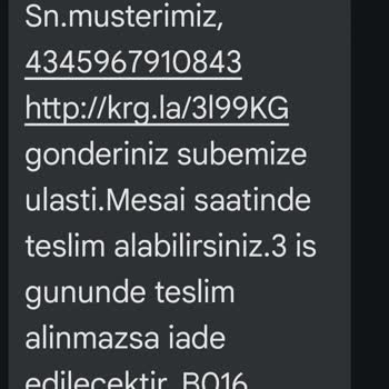 Boyner Aras Kargo Adrese Teslimat Sorunu