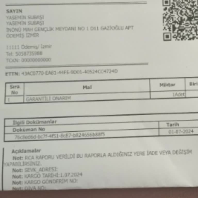 Hepsiburada Servis Raporu Olan Arızalı Makine Değiştirilmedi