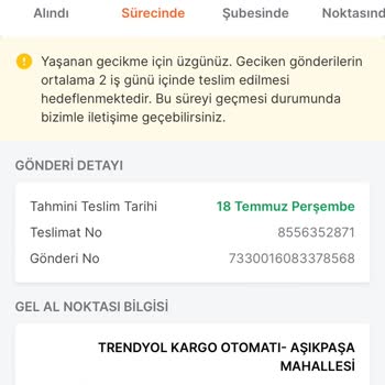 Trendyol Kargoma Türkiye Turu Yaptırıyor Ve Göndermiyor