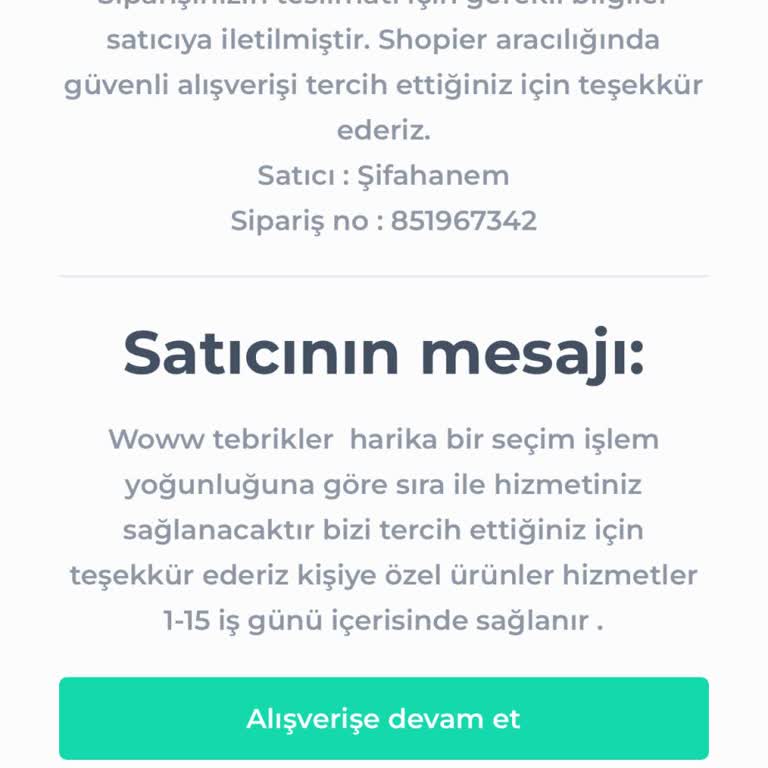 Shopier Shoping Sonrası Kayıp Firma