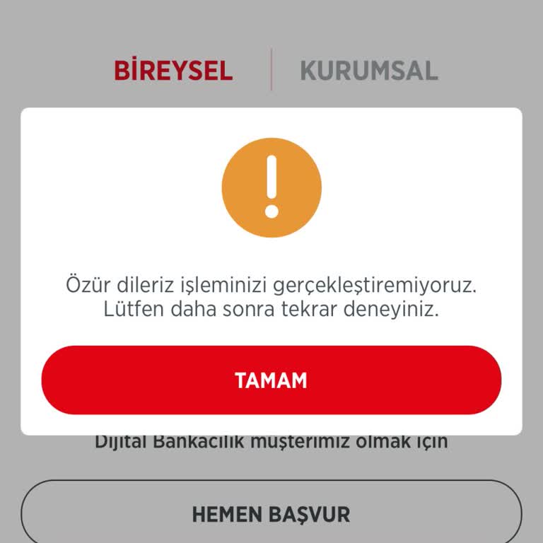 Ziraat Mobil Giriş Yapamıyorum