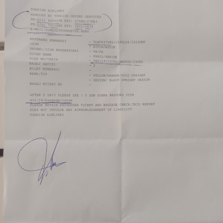 THY Bavullarımız Yok Ortada