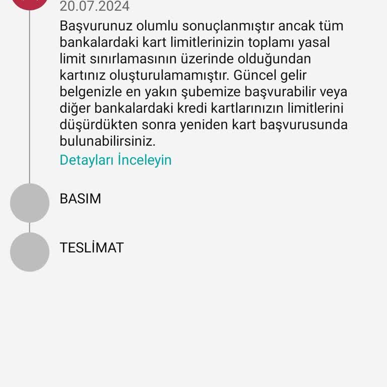 Garanti BBVA Kredi Kart Başvurum Olumlu Değerlendirildi Ancak Kartım Oluşmadı