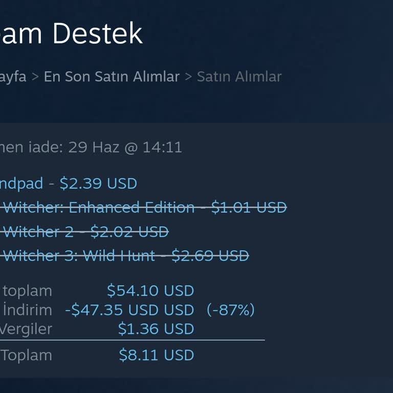 Ziraat Bankası Steam İadem Ziraat Hesabıma Yatmadı