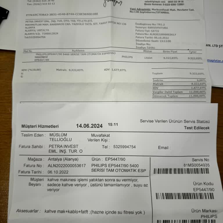 PHILIPS Bilgisayar ve Monitör Philips Kahve Makinesi Arızası