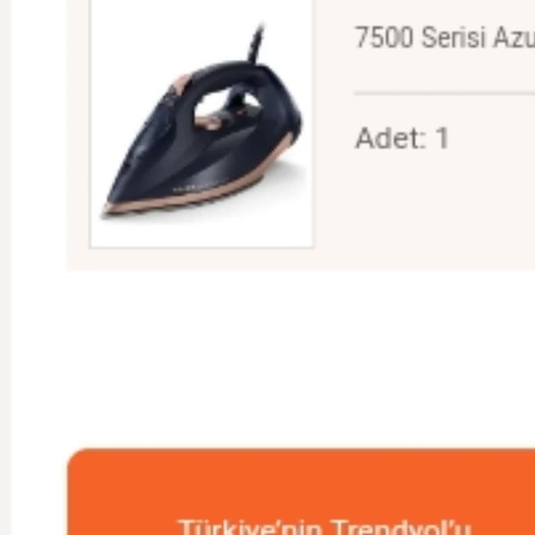 Trendyol Philips Azur Ütü Şikayeti
