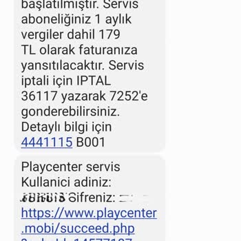 Playcenter İzinsiz Üyelik Ve Ödeme Kesintisi Sorunu